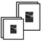 Americanflat Set of 4 Picture Frames - Gallery Wall Frame Set with Two 16x20 Frames with 6x8 Mats and Two 16x16 Frames with 5x7 Mats - Black